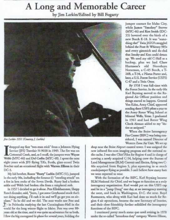 The Life of Pilot, Jim Larkin